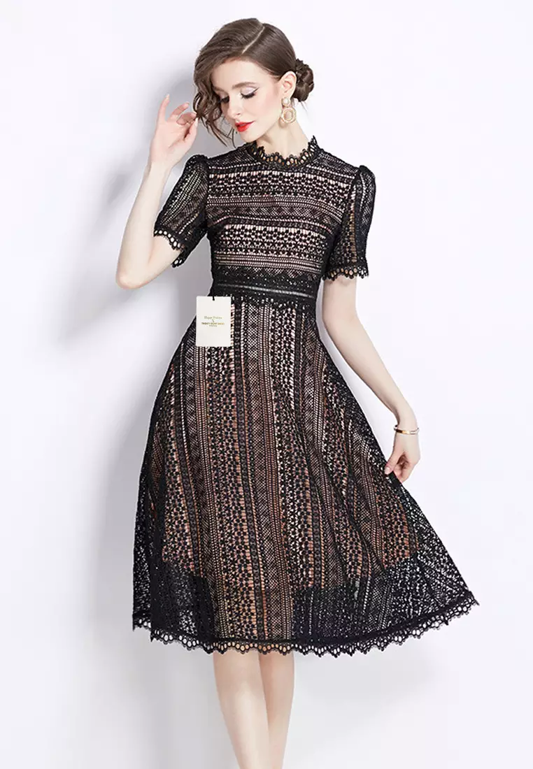 Buy Twenty Eight Shoes Stand Collar Lace Dress ZHY533-609 2024 Online ...