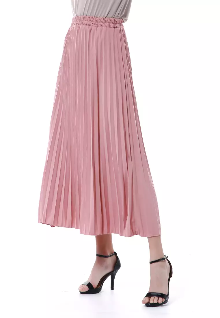 Nashywa Rok Bawahan Muslimah Wanita Regular Fit Premium Quality - Taffypink