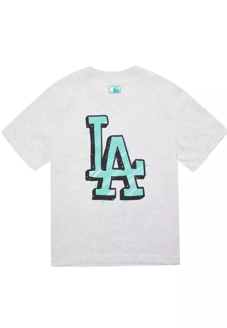 MLB Los Angeles Dodgers Women's Short Sleeve V-Neck T-Shirt - S