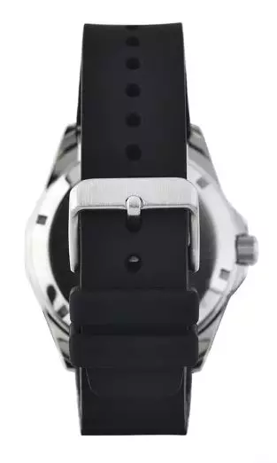 Jam Tangan Pria Alba Mechanical AL4539-2 AL4539-2X1 Automatic Strap Rubber Black Color Men Grey Black Gradation Dial Original Garansi Resmi