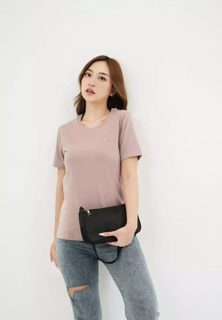 Kale Alice Dusty Lilac / Kaos Lengan Pendek Wanita Premium