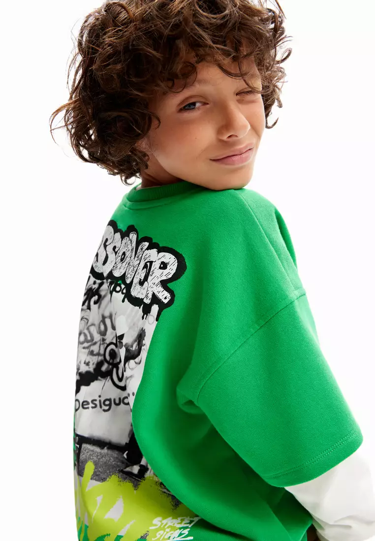 Desigual Boy Graffiti double T-shirt.