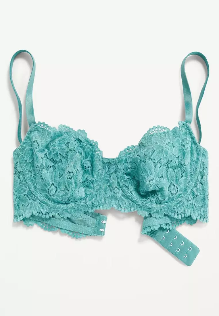 Lace Underwire Balconette Bra for Women