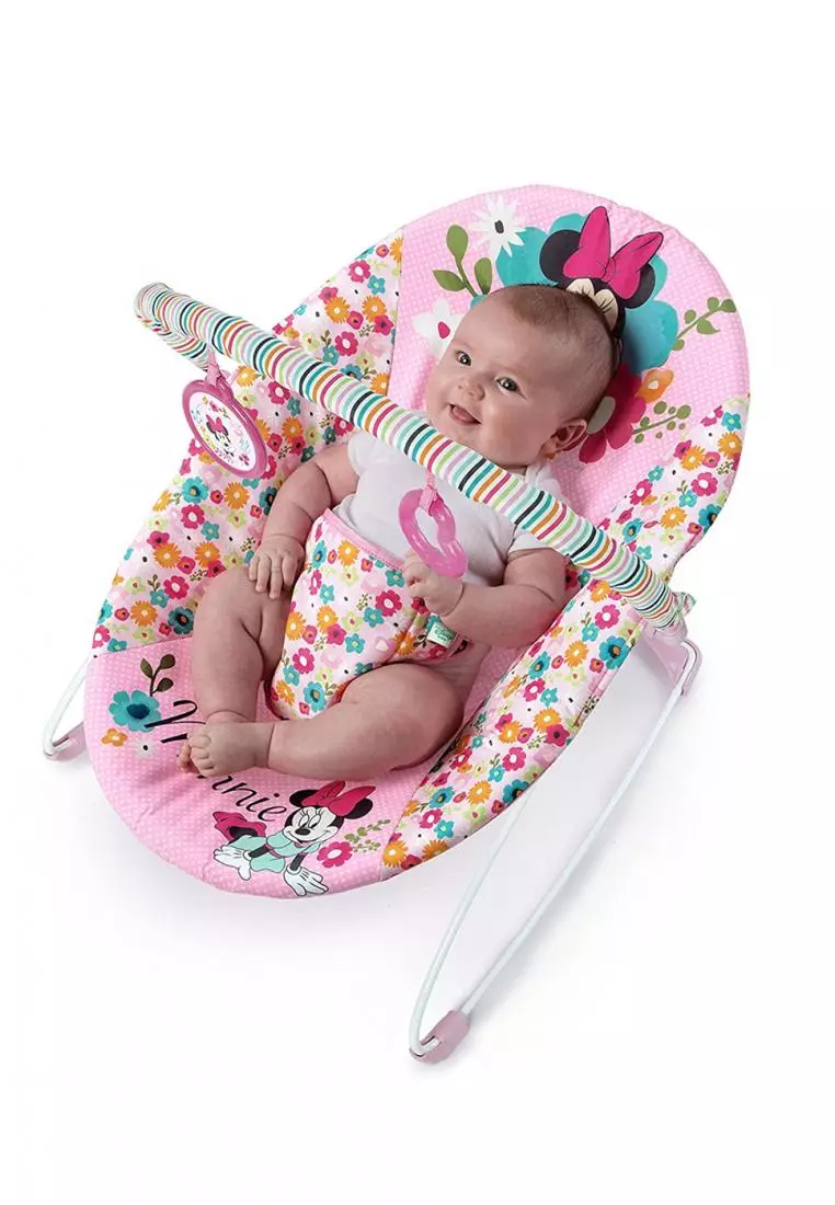 Bouncer bright starts 2025 minnie mouse rosa