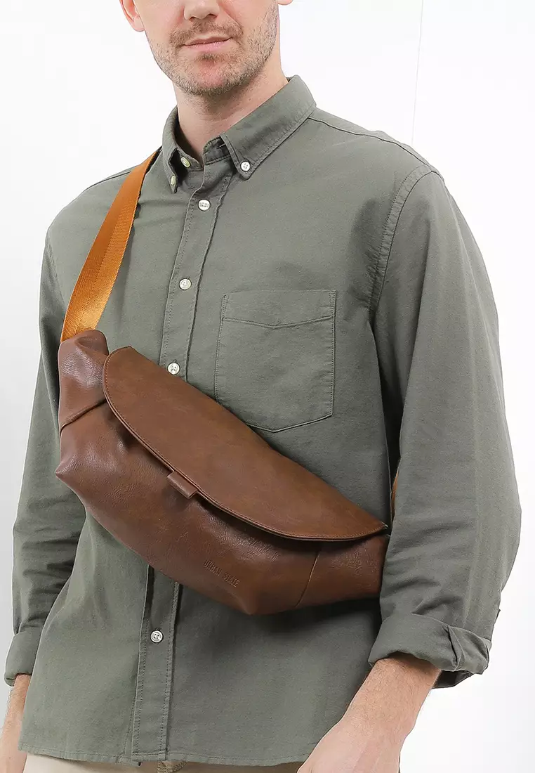 Distressed Leather Rogue Belt Bag