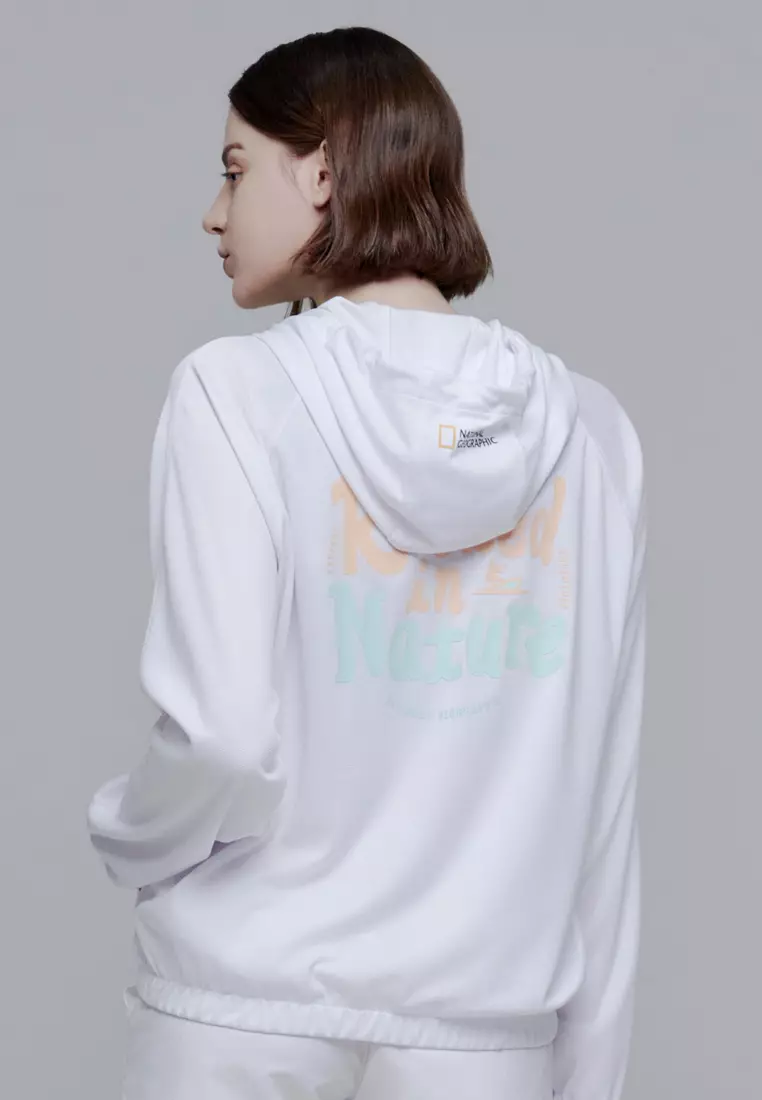 Women's Graphic Mesh Zip Up Jacket