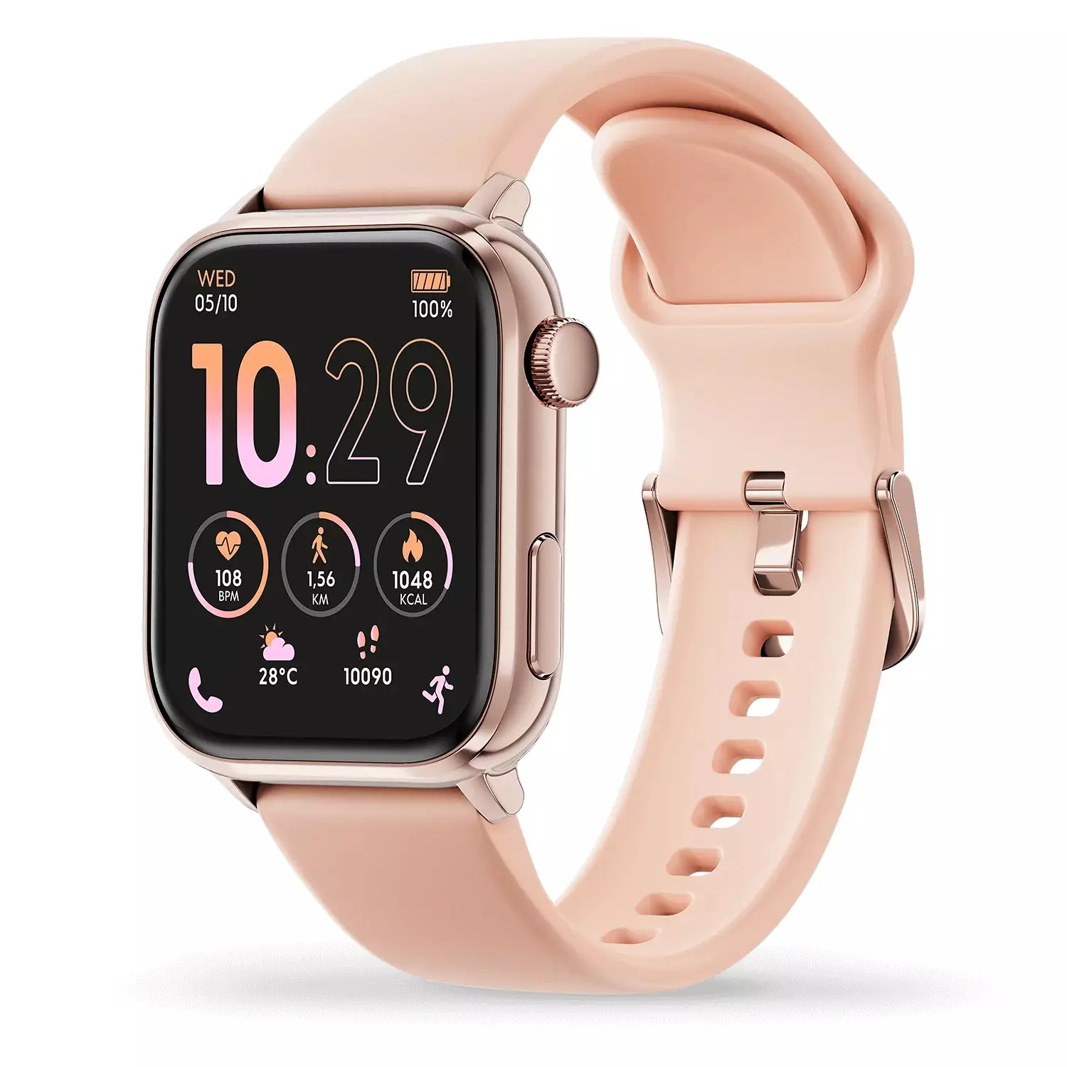 ICE Smart Watch 3.0 rectangular AMOLED 1.78 - Rose-Gold Nude 38x44mm [024303]