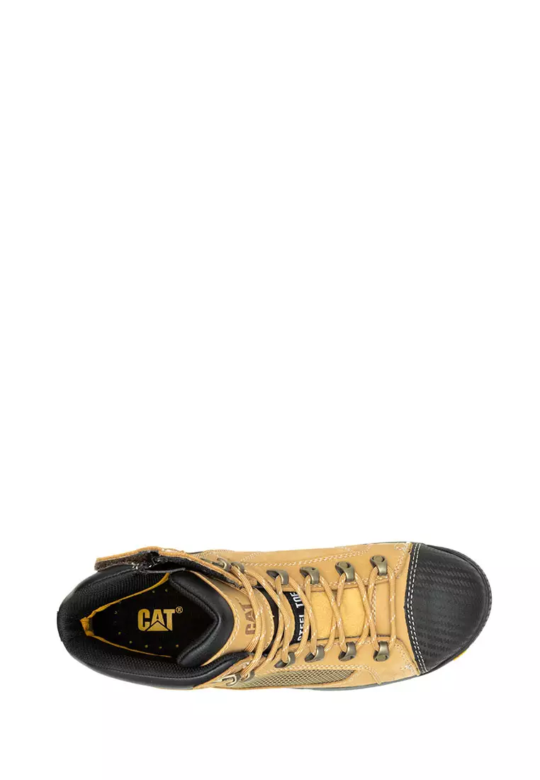 Men's Convex Mid Side Zip Steel Toe Boots - Honey Reset (P720053) | Safety Shoes
