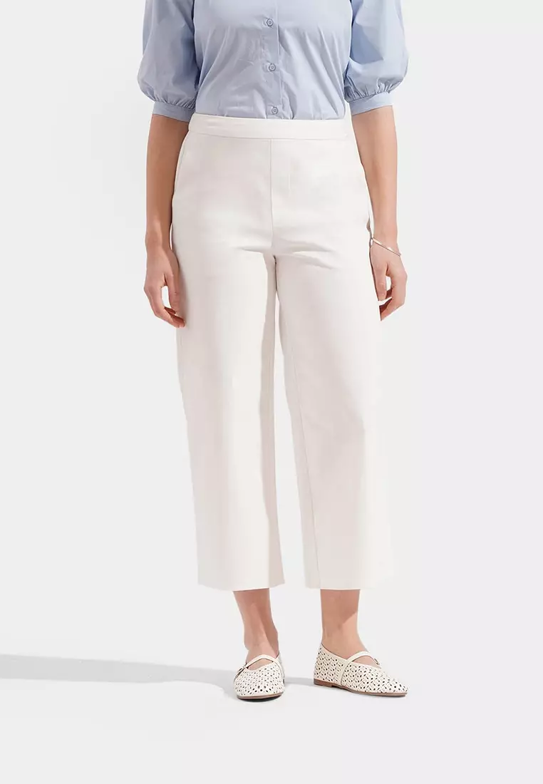 Cozy: Pull Up Straight Leg Trousers
