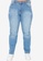 Trendyol blue Plus Size Skinny Jeans 24F3CAA990AD67GS_1