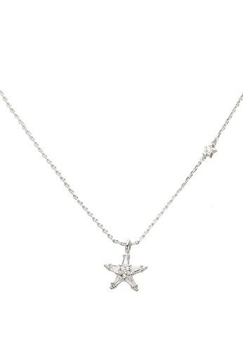 Kate Spade silver Starring Mini Pendant Necklace (hz) 03EB2AC828DC42GS_1