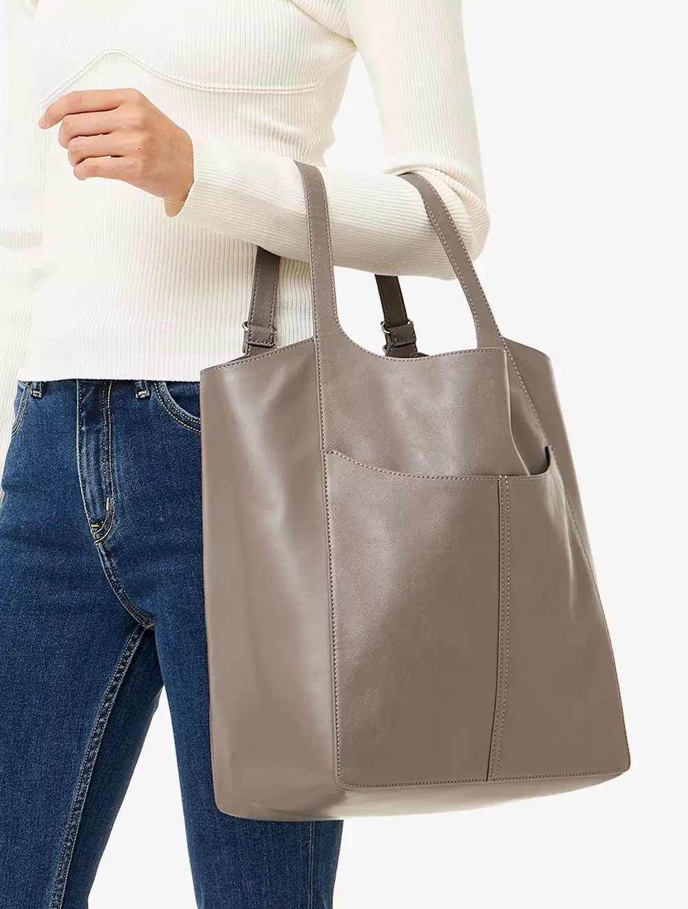 ☆Calvin Klein☆ Women's CKJ Cinched PU Convertible Shopper