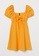 H&M yellow Puff-Sleeved Dress 8127FAAC4342FEGS_5