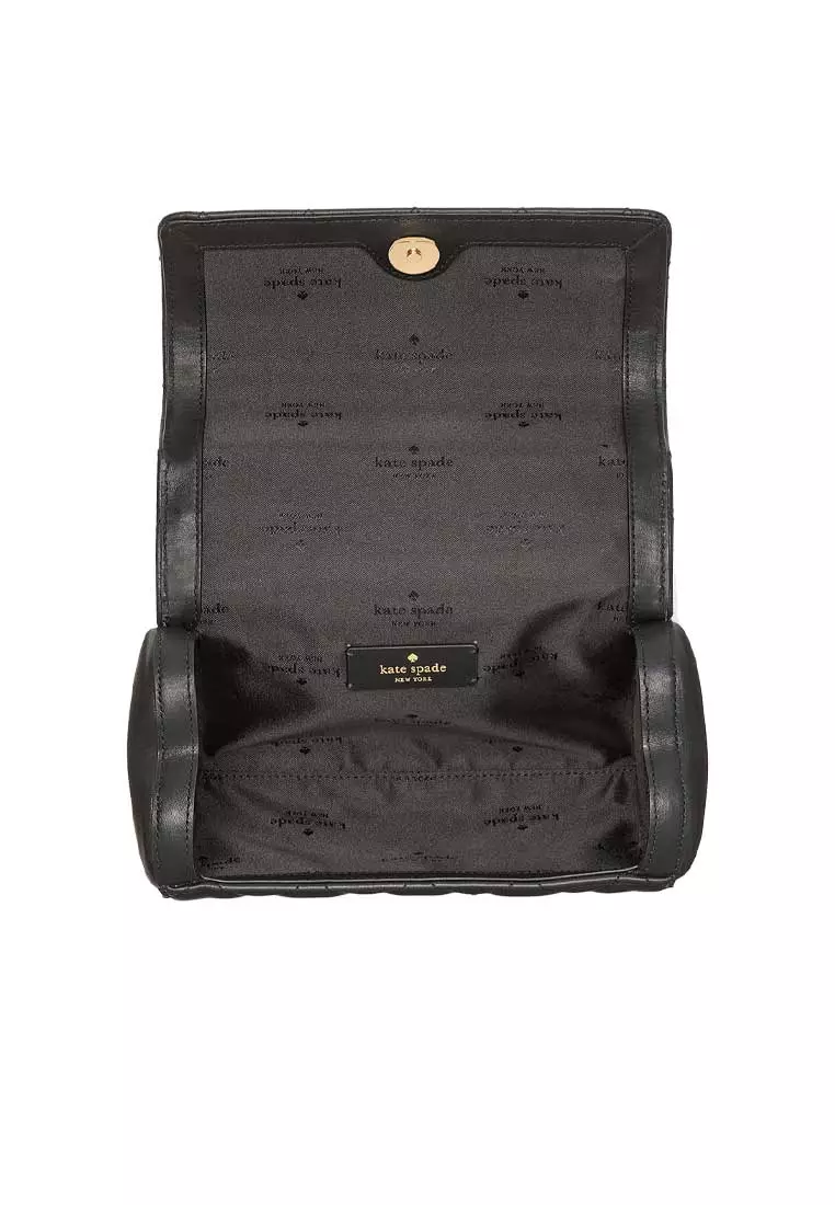 Buy Kate Spade Heart Barrel Quilted Crossbody Bag Black