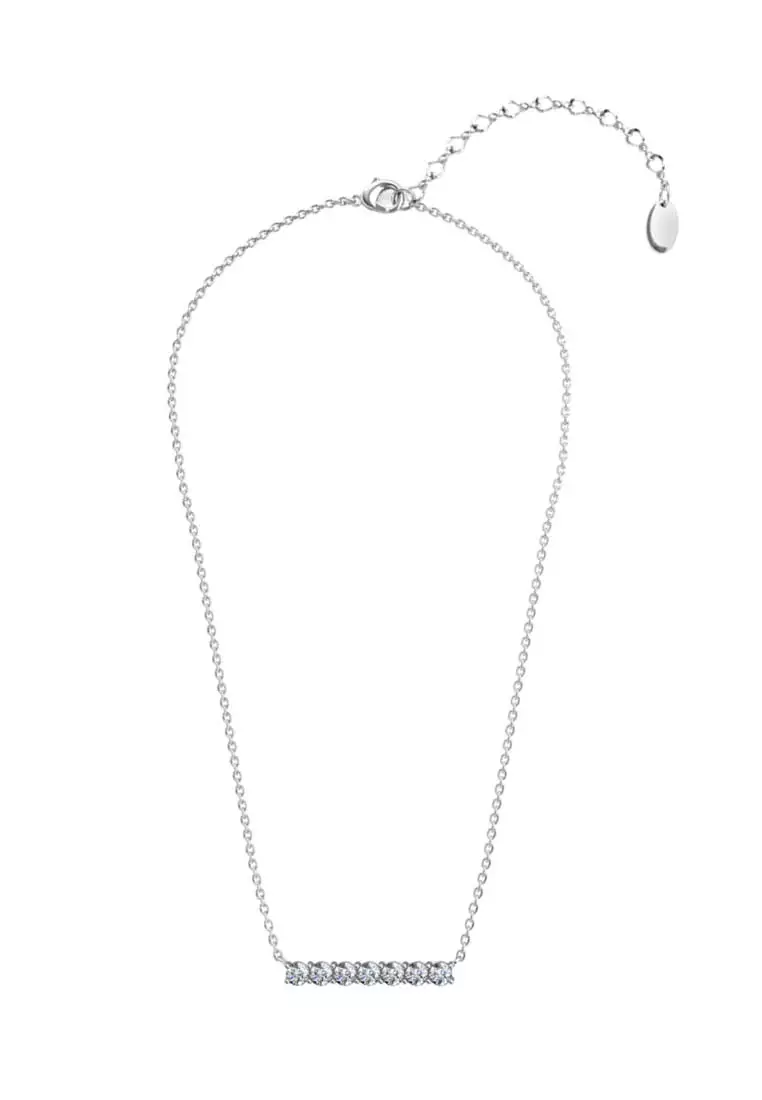 Myriad Birth Stone Pendant April Diamond WG - Kalung Crystal by Her Jewellery