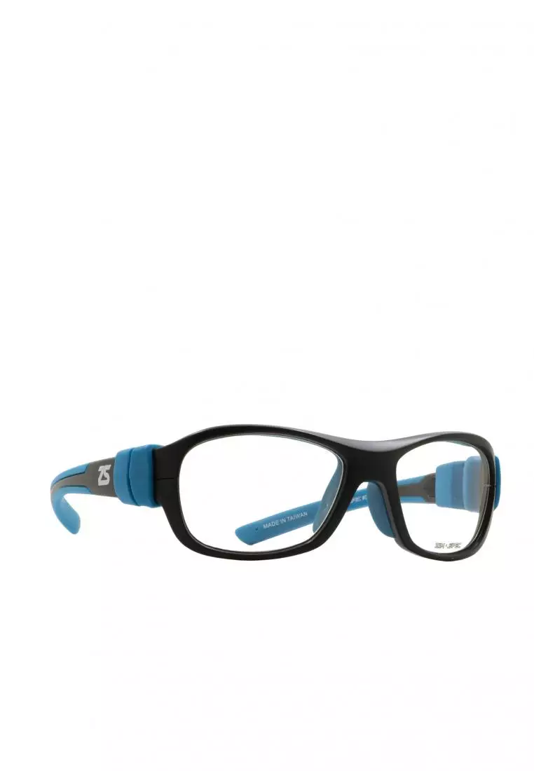 Sports Goggles Basketball Tennis Safety Protective Eyewear 0021 C2 (BLK/L.BLUE)