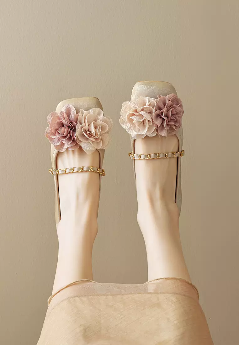 Flower Strap Mary Jane Shoes WW89-1