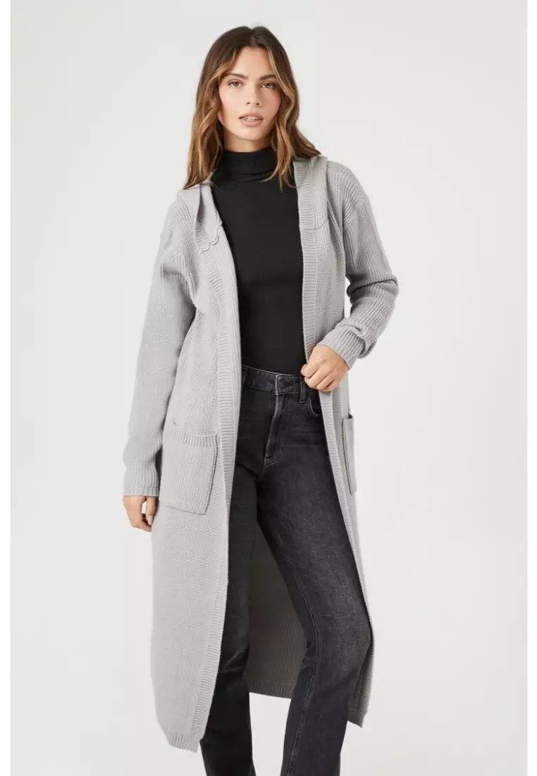 Hooded duster cardigan store
