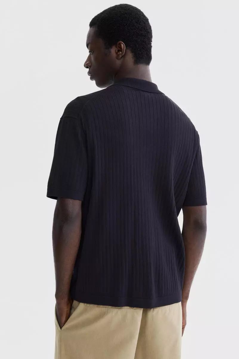 Regular Fit Rib-knit shirt