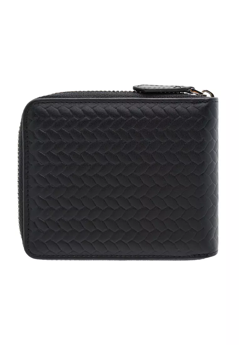 Mens Cow Leather Multi Card Zipper Wallet PWB 30368