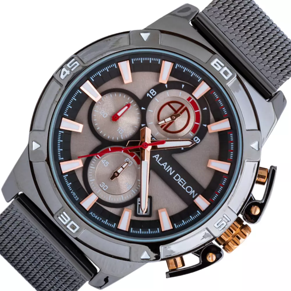 Jam Tangan Alain Delon Jam Tangan Pria AD447-1742C Original