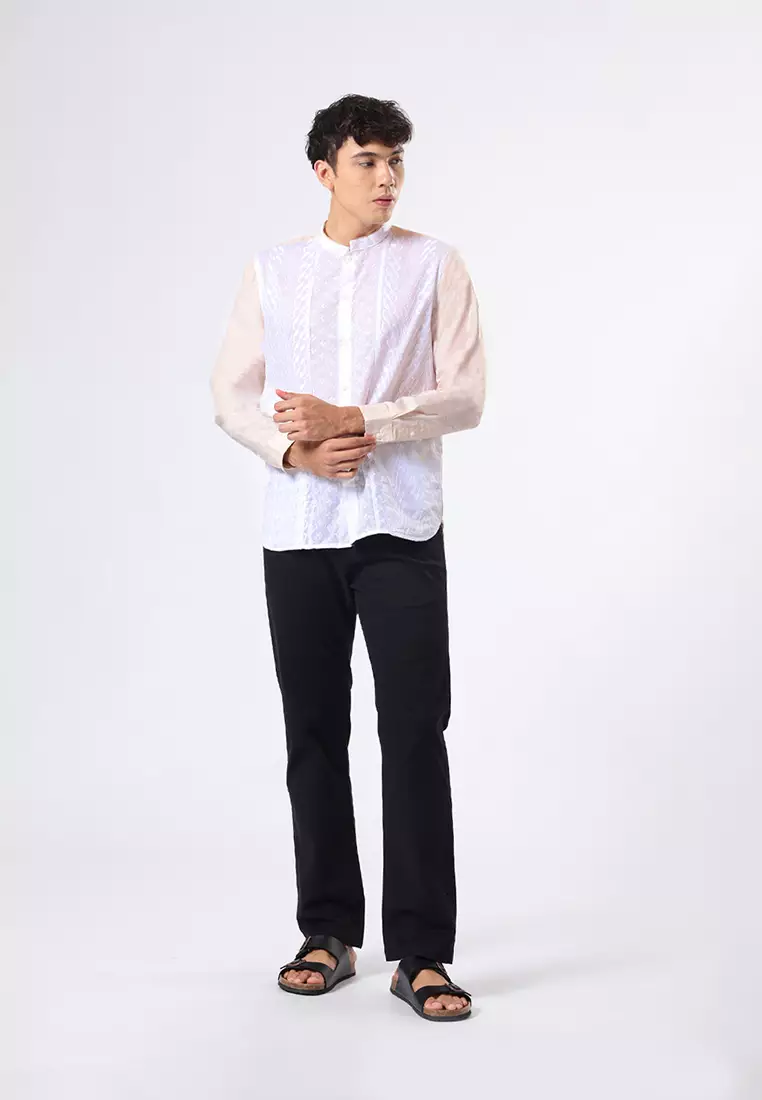 Kemeja Koko Pria Lengan Panjang Baju Muslim Pria HOPKINS KHAKY