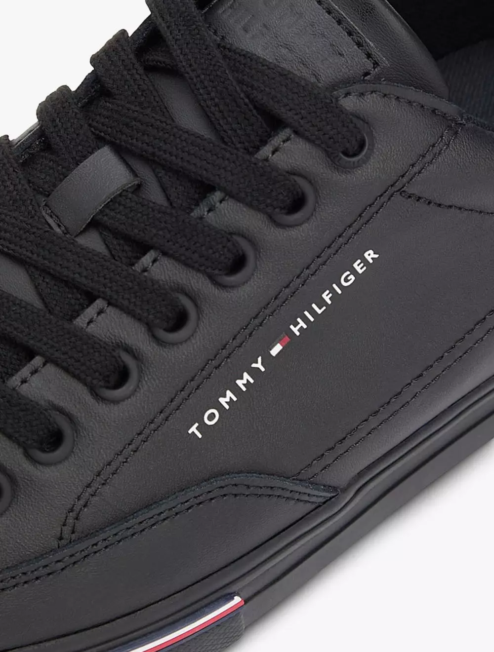 Tommy Hilfiger - Signature Midsole Lace- Up Trainers With Leather