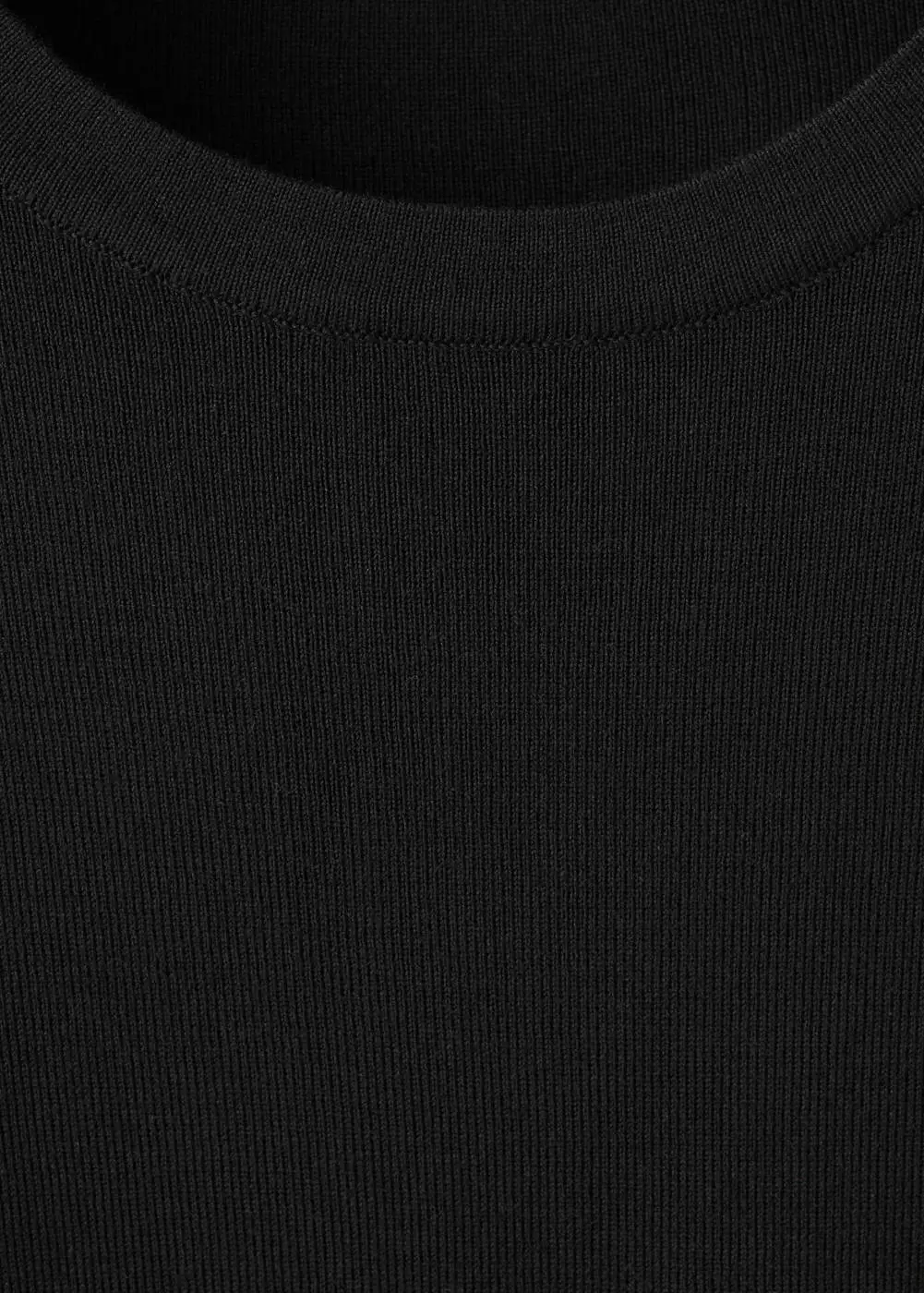 Jersey rajutan katun lengan pendek