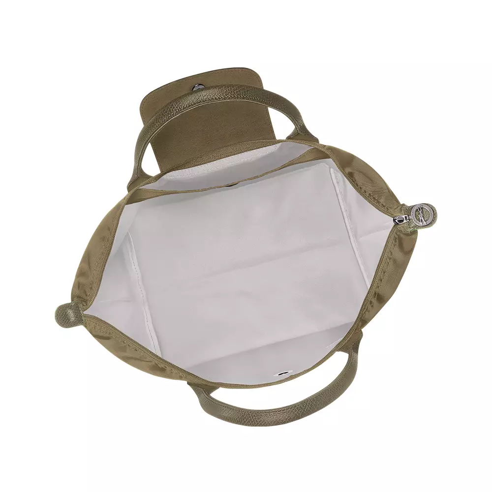 Le Pliage Green Medium Top Handle Bag Arthicoke