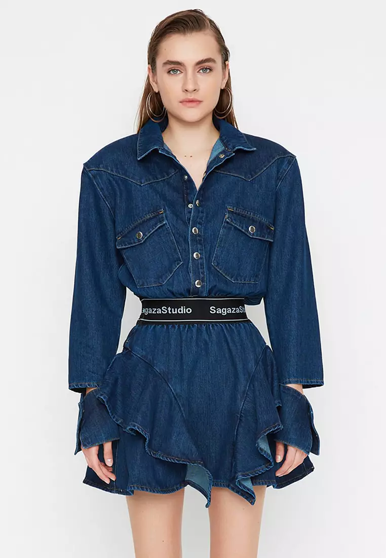 Trendyol Denim Mini Dress
