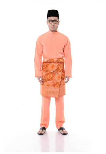 Buy Bmo Bmo Set Baju Melayu Japanese Crepe Cekak Musang Peach Online Zalora Malaysia