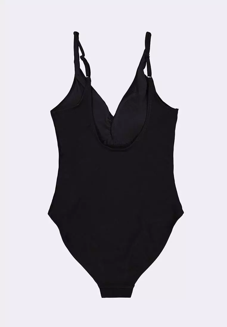Women's V-Neck One Piece Swimsuit