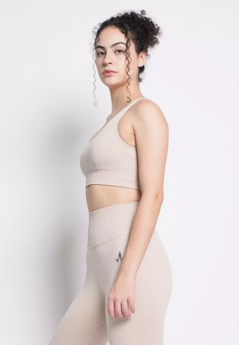 Athena Collection: Premium Seamless Padded Square Neck Sports Bra 