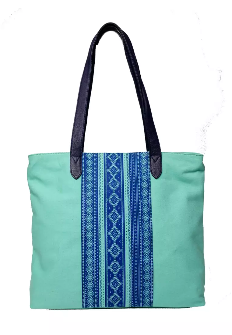 Buy Oxhide Tote Bag Canvas Canvas Bag Women Canvas Leather Bag