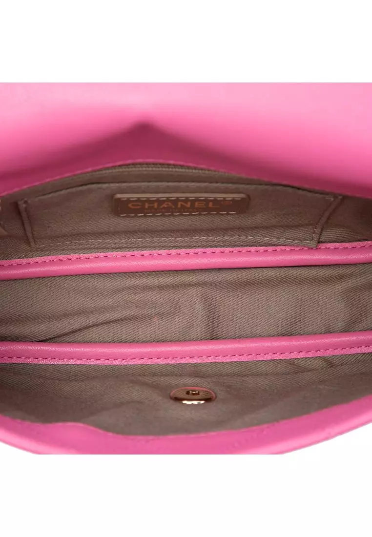 Pre-Loved Chanel Cc Quilted Goatskin Casual Trip Flap