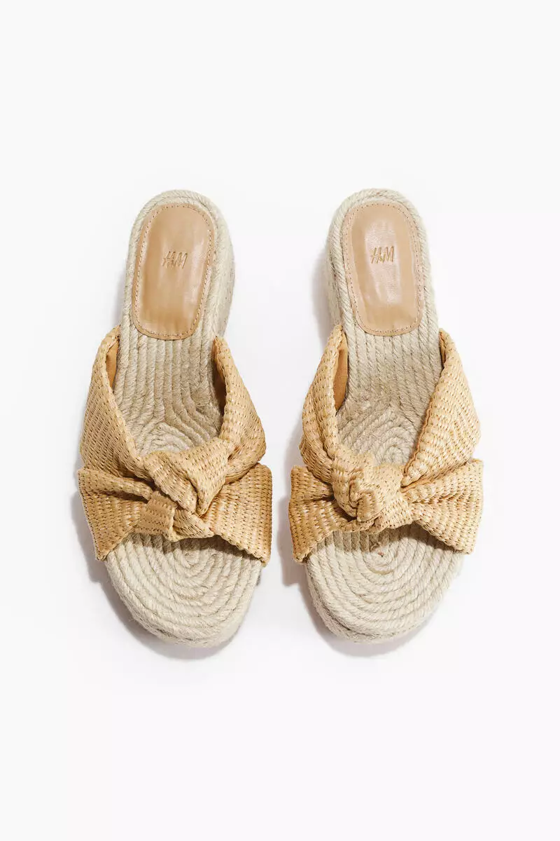 Wedge-heeled espadrilles