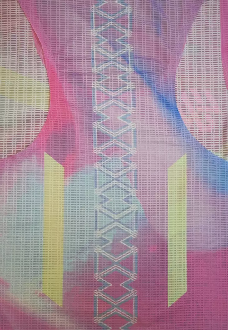 C2 Women Pink Marbles Race Vest