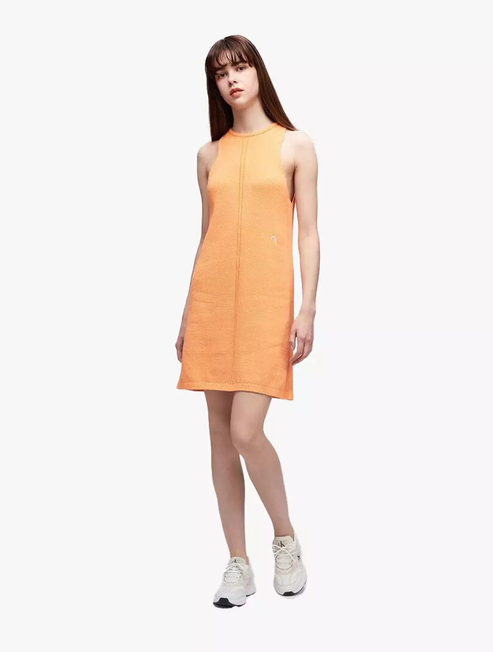 Jual Calvin Klein CALVIN KLEIN JEANS - KNITTED TANK DRESS - Orange Original  2024 | ZALORA Indonesia ®