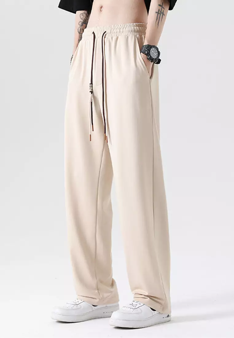 Pleated Wide-Leg Straight-Leg Pants AC-B208-5570