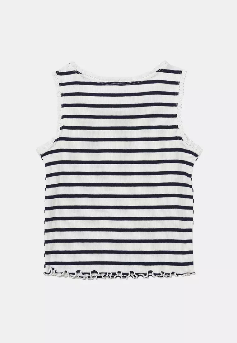 Brannan Favorite Graphic Logo Ribbed Tank Top