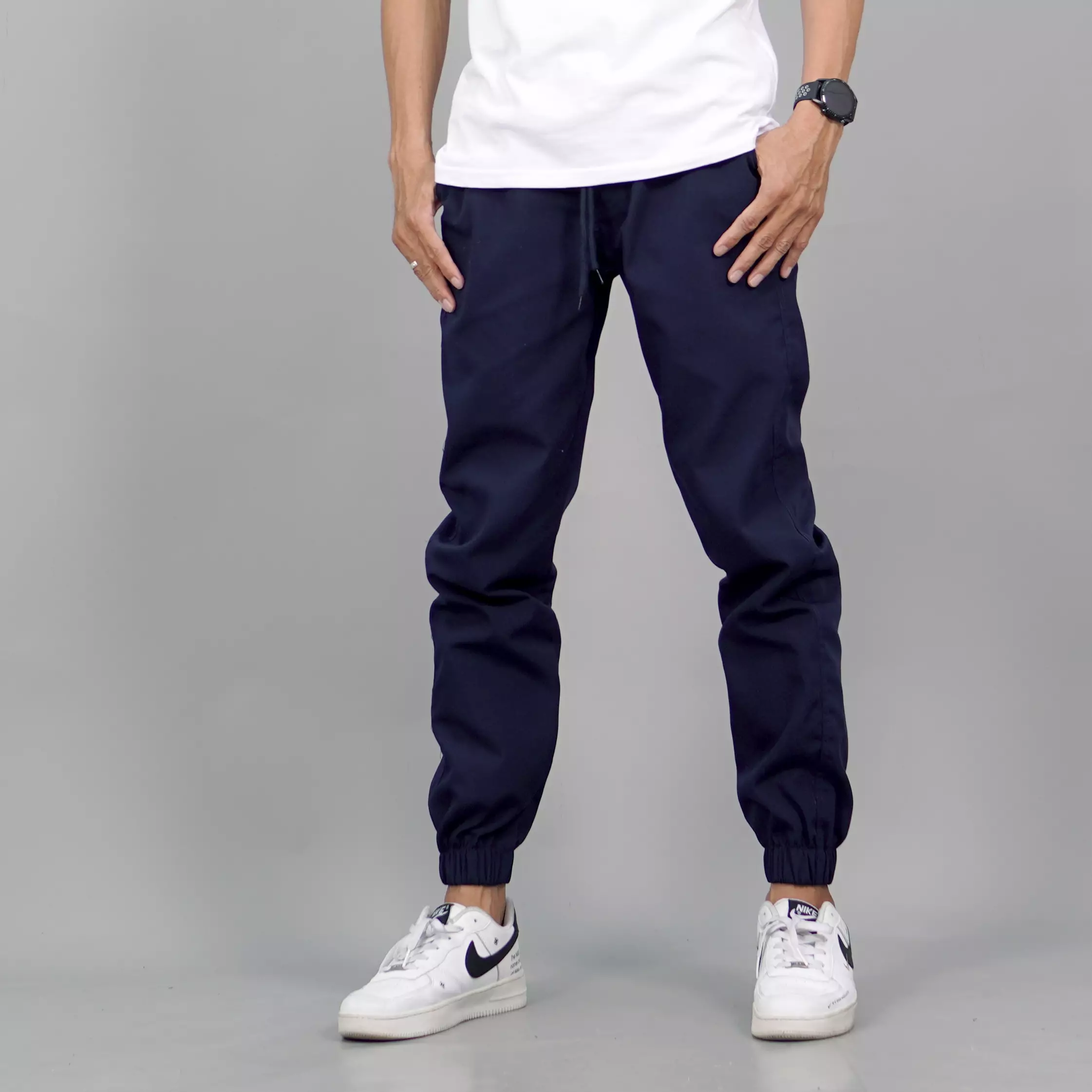 DION Celana Jogger Panjang Pria Jogger Pants Pria Joger Pants - NAVY