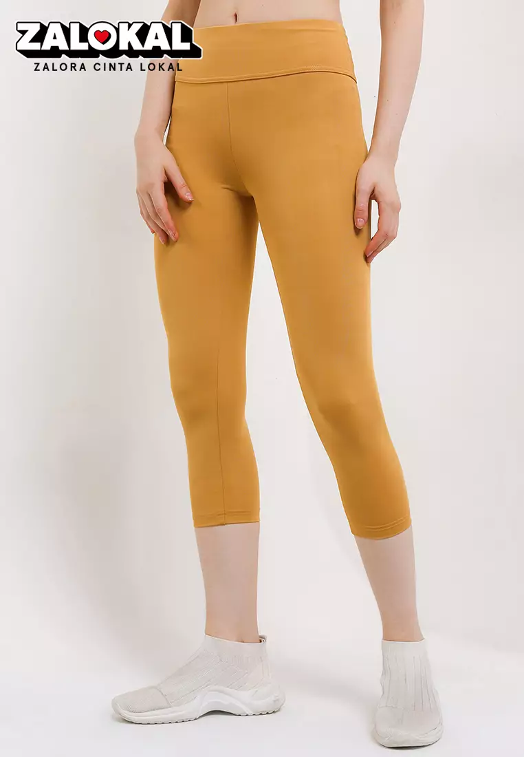 Celana Panjang Legging Olahraga Ladies Sport Long Pants Active Sport Olahraga Senam Yoga Pilates Gym Ketat Spandex