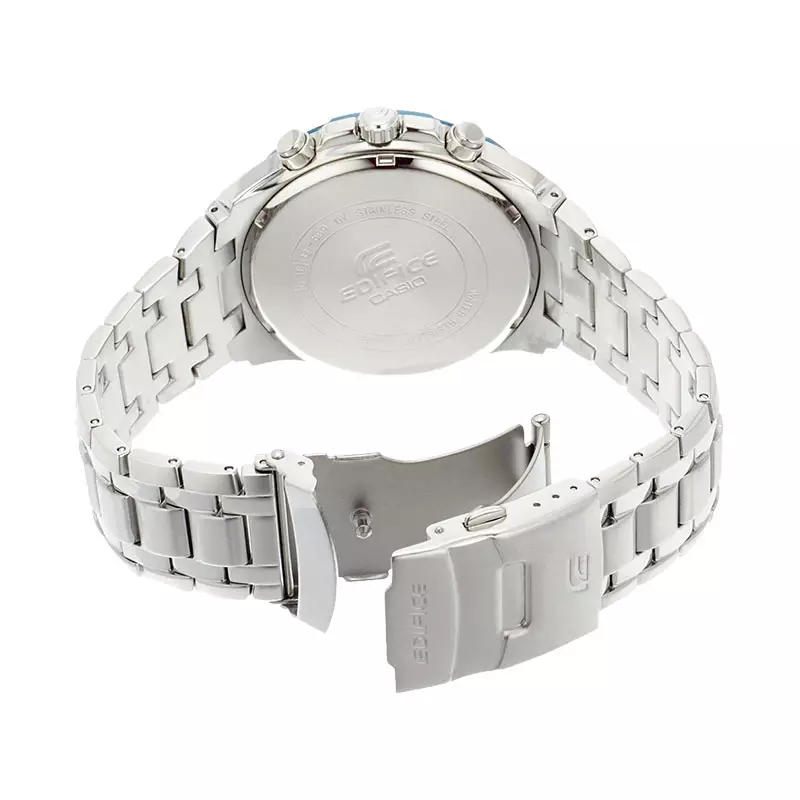 Jam Tangan Pria Casio Edifice Chronograph EF-539D-1A2VUDF Water Resistant 100M Black Dial Stainless Steel Band