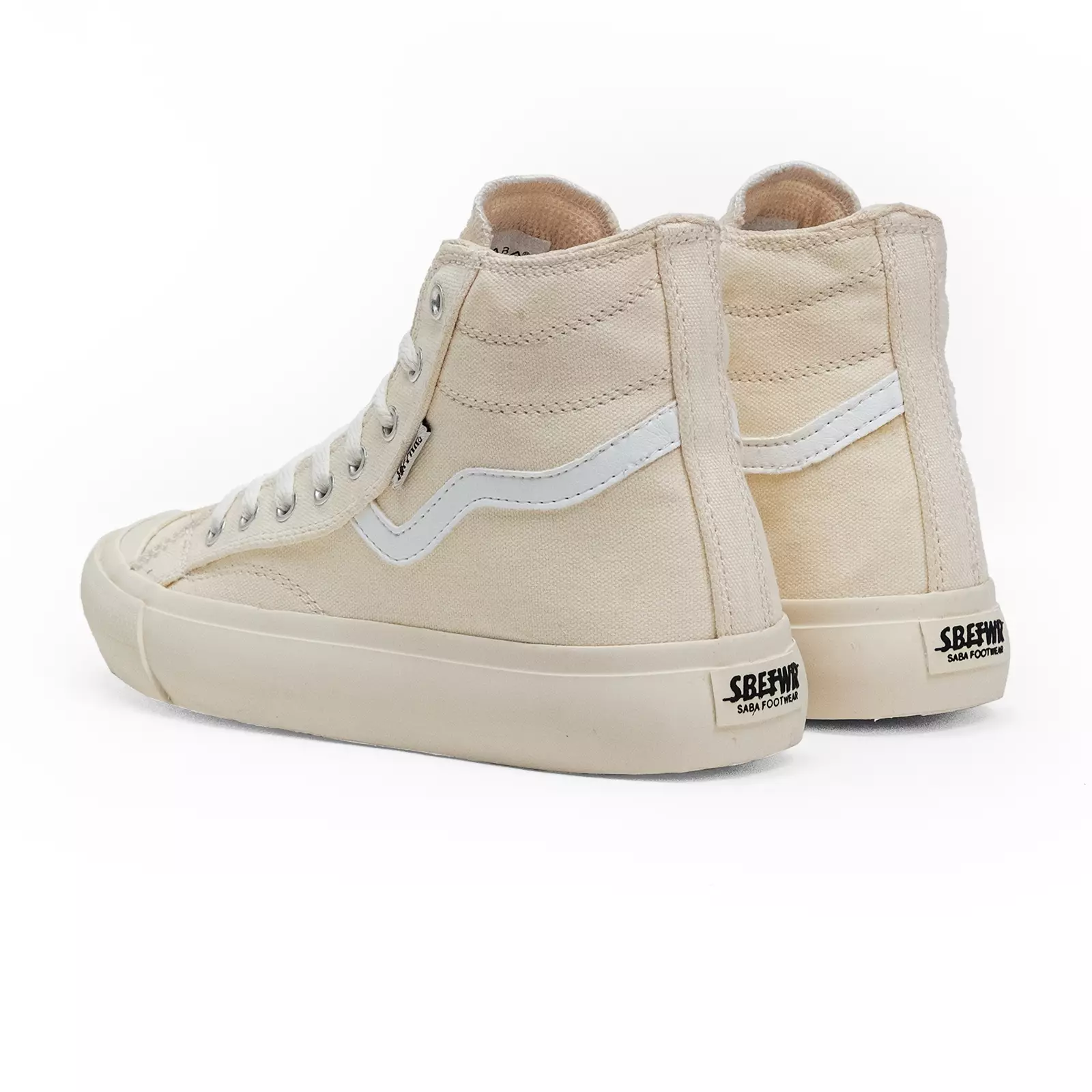 SABA Veloz High Krem - Sepatu Sneakers Casual Pria Wanita
