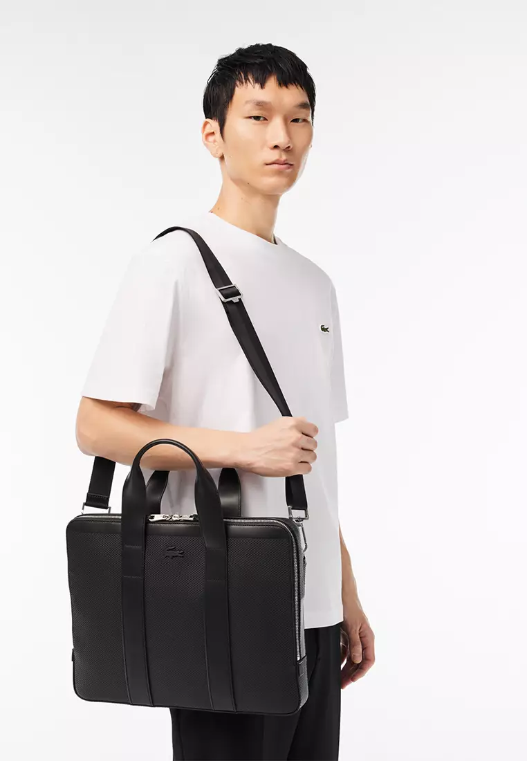 Men's Chantaco Piqué Leather Extra Slim Computer Bag