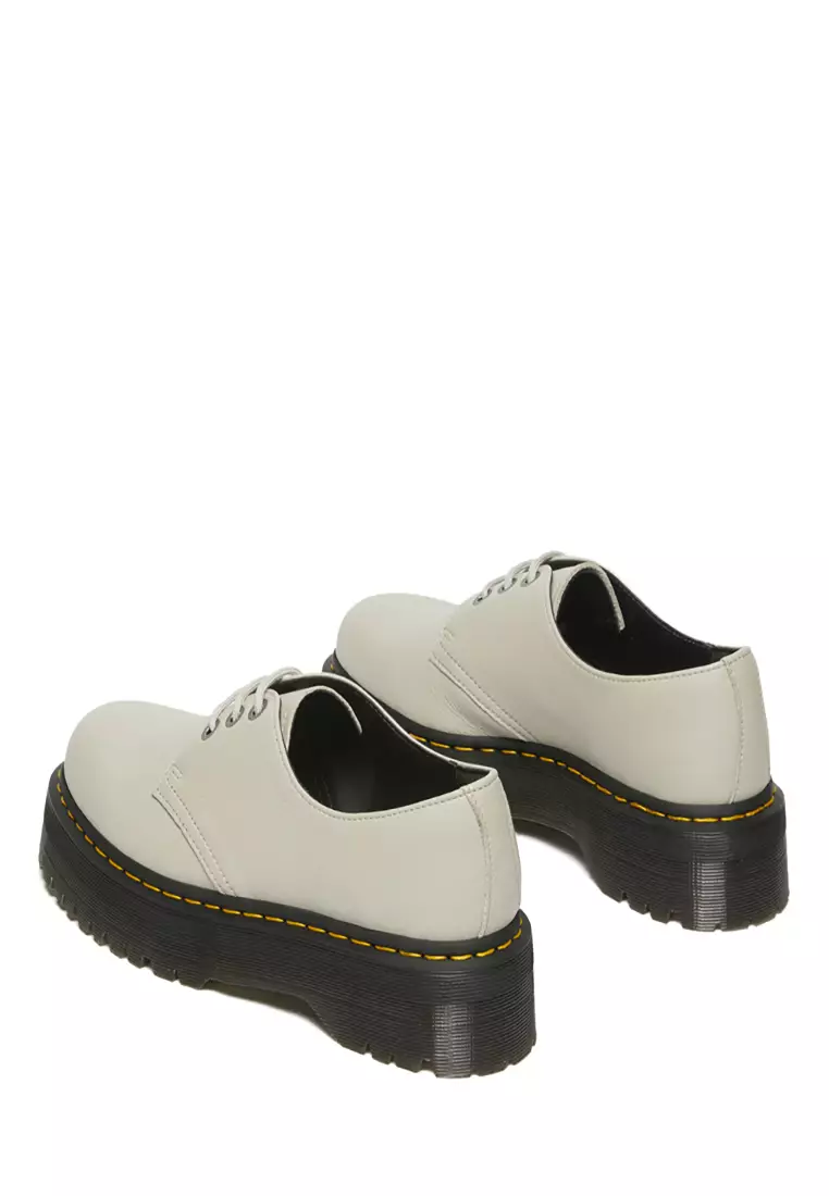 1461 Quad II Pisa Leather Platform Oxford Shoes Warmed Stone - Women