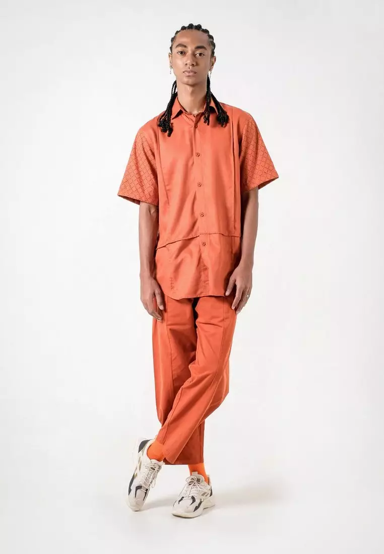 3Second x Danjyo Hiyoji Selayar Shirt Orange 130423