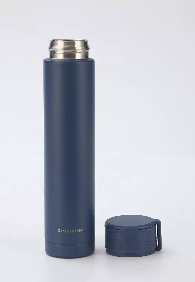Crossing Compact Slim Insulated S/S Bottle 250ml - Dusty Blue