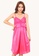 LYCKA red SWW2203b-Lady One Piece Casual Nightgown (Red) C2F41AA9A98BD1GS_1