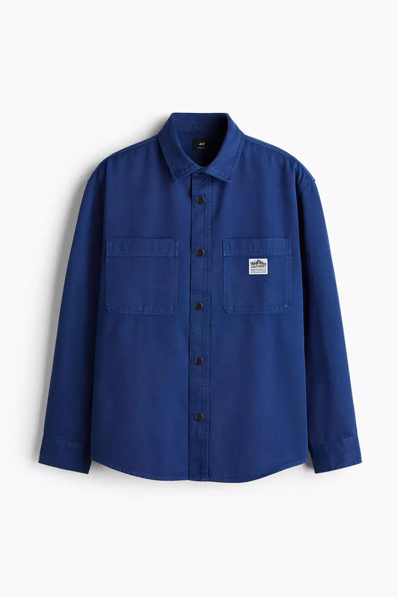 Oversized Fit Canvas overshirt